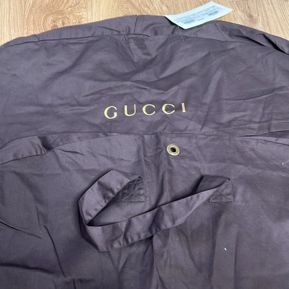 Gucci Brown Cotton Zipper and Foldable Garment Bag - New